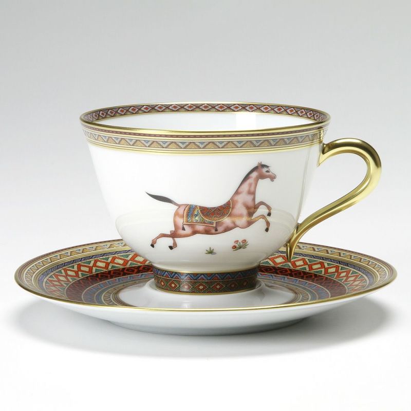 エルメス（HERMES） シュヴァルドリアン ティーカップ＆ソーサー 230ml