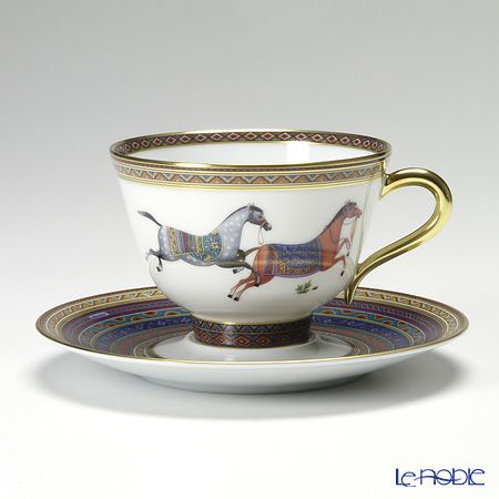 エルメス（HERMES） シュヴァルドリアン ティーカップ＆ソーサー 230ml No.4 ソーサー青