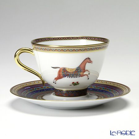 エルメス（HERMES） シュヴァルドリアン ティーカップ＆ソーサー 230ml No.4 ソーサー青