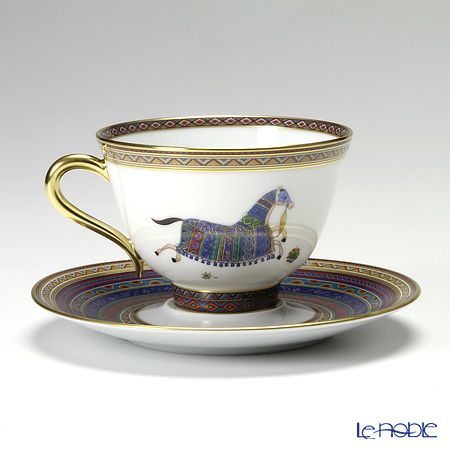 エルメス（HERMES） シュヴァルドリアン ティーカップ＆ソーサー 230ml No.5 ソーサー青