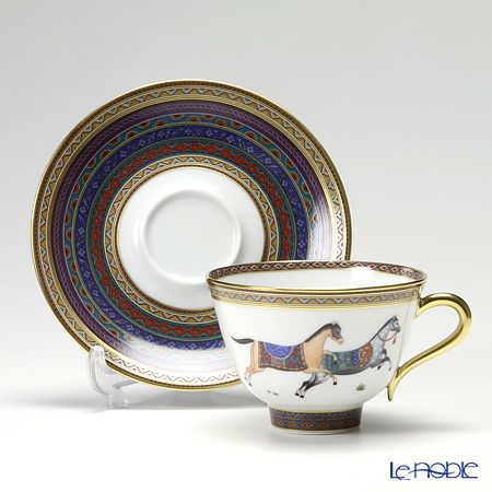 エルメス（HERMES） シュヴァルドリアン ティーカップ＆ソーサー 230ml No.5 ソーサー青