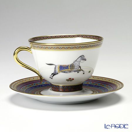 エルメス（HERMES） シュヴァルドリアン ティーカップ＆ソーサー 230ml No.6 ソーサー青