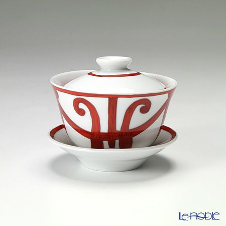 エルメス（HERMES） ガダルキヴィール コレクション アジアティック ティーカップ（ふた、ソーサー付） 130ml