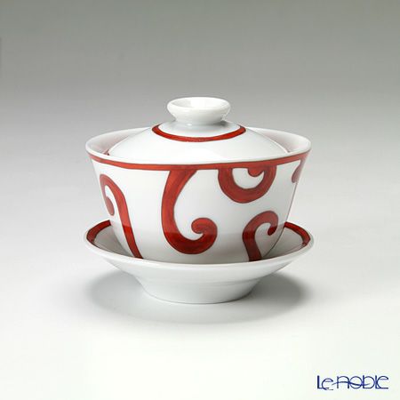 エルメス（HERMES） ガダルキヴィール コレクション アジアティック ティーカップ（ふた、ソーサー付） 130ml