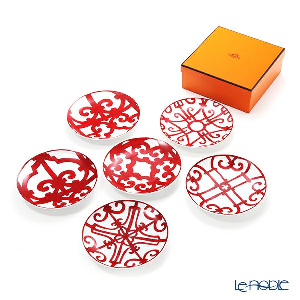 エルメス（HERMES） ガダルキヴィール パンプレート 17cm （プレート 17cm） 6柄セット 011612P