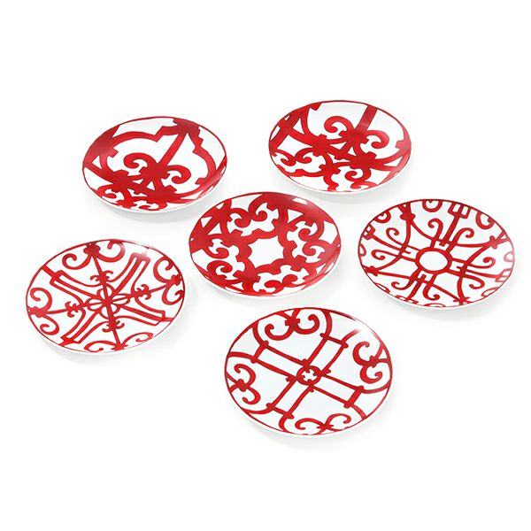 エルメス（HERMES） ガダルキヴィール パンプレート 17cm （プレート 17cm） 6柄セット 011612P