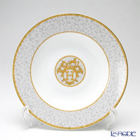 エルメス（HERMES） モザイク ヴァンキャトル スーププレート 22cm