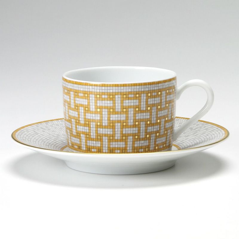 エルメス（HERMES） モザイク ヴァンキャトル ティーカップ＆ソーサー 160ml