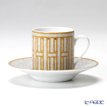 エルメス（HERMES） モザイク ヴァンキャトル コーヒーカップ＆ソーサー 100ml