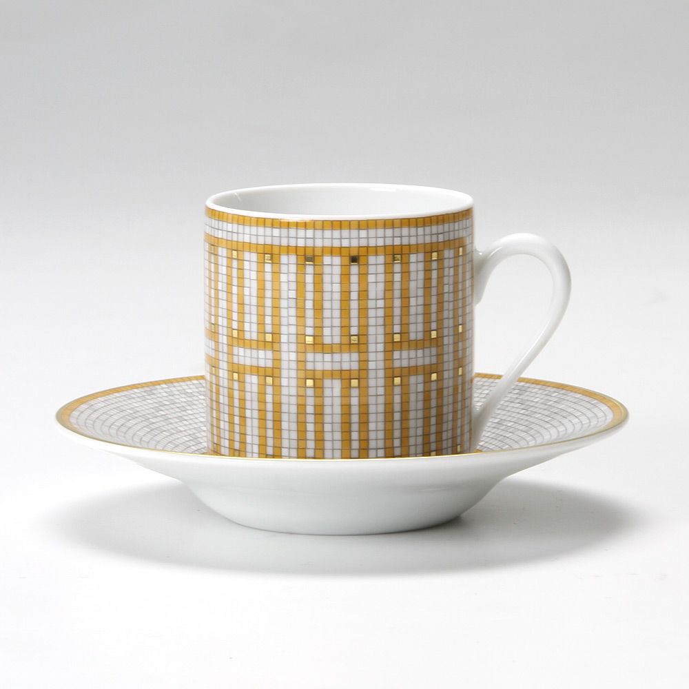 エルメス（HERMES） モザイク ヴァンキャトル コーヒーカップ＆ソーサー 100ml