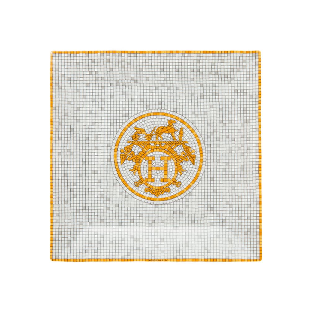 エルメス（HERMES） モザイク ヴァンキャトル プチカレ（プレート） 15×15cm No.3