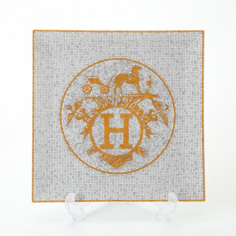 エルメス（HERMES） モザイク ヴァンキャトル プチカレ（プレート） 23×23cm No.5
