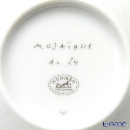 エルメス（HERMES） モザイク ヴァンキャトル コレクション アジアティック ティーカップ（ふた、ソーサー付） 130ml