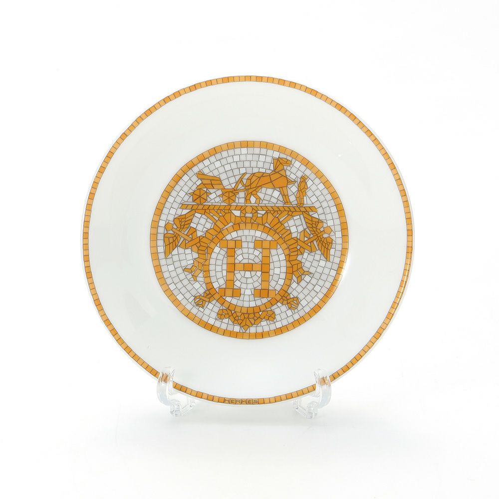 エルメス（HERMES） モザイク ヴァンキャトル コレクション アジアティック 醤油皿 10cm