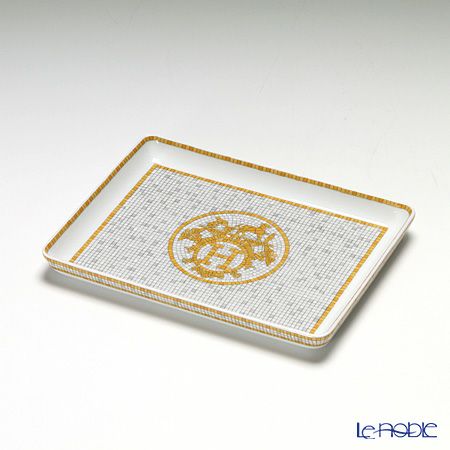 エルメス（HERMES） モザイク ヴァンキャトル コレクション アジアティック 長方形皿 16×12cm