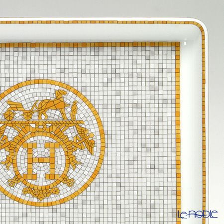 エルメス（HERMES） モザイク ヴァンキャトル コレクション アジアティック 長方形皿 16×12cm