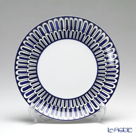エルメス（HERMES） ブルー ダイユール デザートプレート 21.5cm 030007P