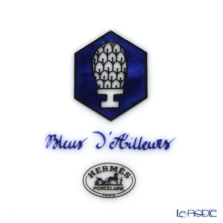 エルメス（HERMES） ブルー ダイユール デザートプレート 21.5cm 030007P