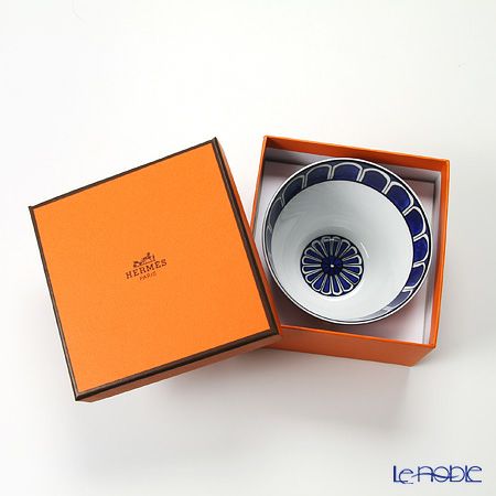 エルメス（HERMES） ブルー ダイユール ラージボウル 10.5cm No.1