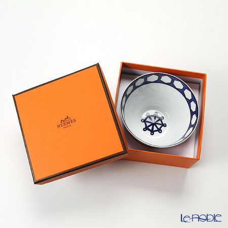 エルメス（HERMES） ブルー ダイユール ラージボウル 10.5cm No.3