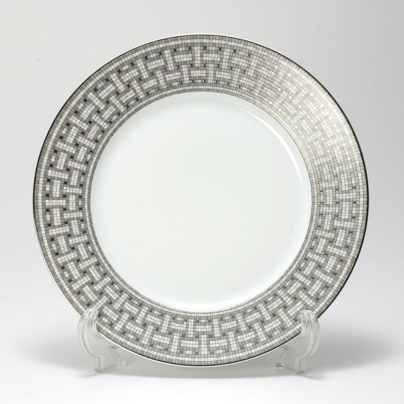 エルメス（HERMES） モザイク ヴァンキャトル プラチナ アメリカンディナープレート 27.5cm