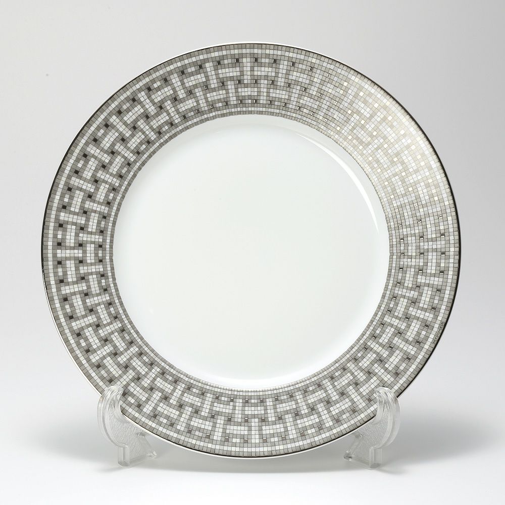 エルメス（HERMES） モザイク ヴァンキャトル プラチナ アメリカンディナープレート 27.5cm