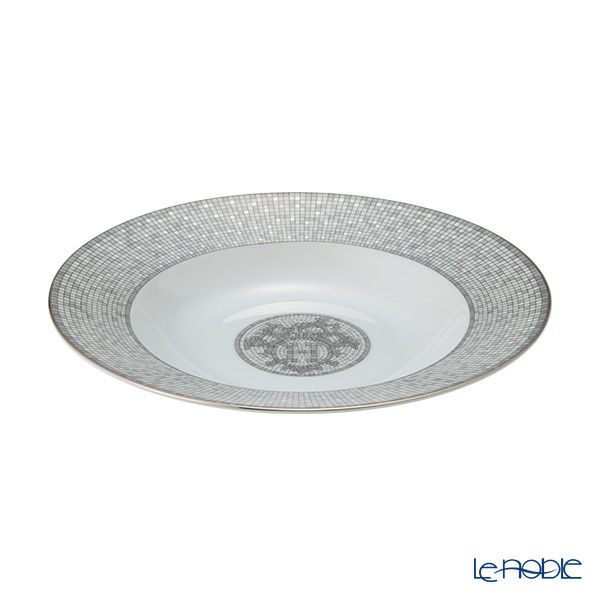 エルメス（HERMES） モザイク ヴァンキャトル プラチナ スーププレート 22cm 035013P