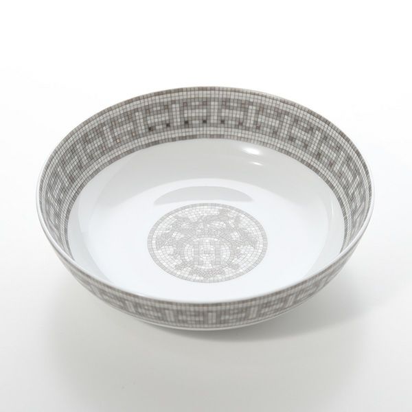 エルメス（HERMES） モザイク ヴァンキャトル プラチナ シリアルプレート 17cm