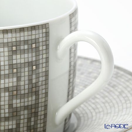 エルメス（HERMES） モザイク ヴァンキャトル プラチナ ティーカップ＆ソーサー 160ml
