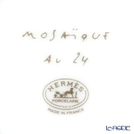 エルメス（HERMES） モザイク ヴァンキャトル プラチナ コーヒーカップ＆ソーサー 100ml