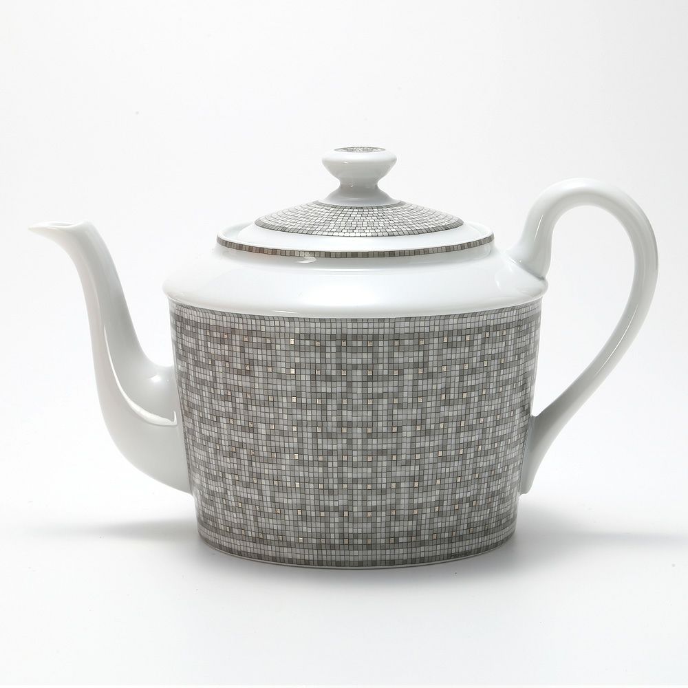 エルメス（HERMES） モザイク ヴァンキャトル プラチナ ティーポット 850ml 035018P