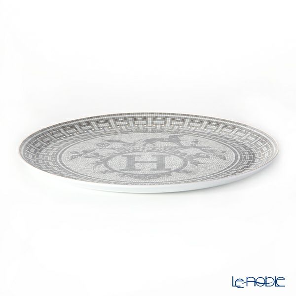 エルメス（HERMES） モザイク ヴァンキャトル プラチナ タルトプレート 32cm