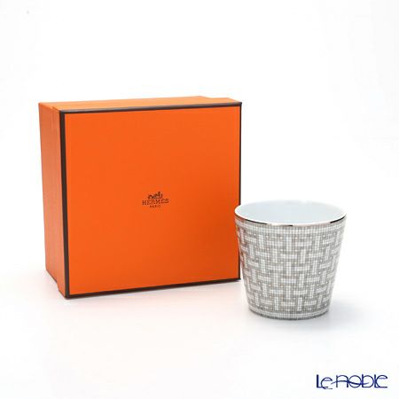 エルメス（HERMES） モザイク ヴァンキャトル プラチナ ゴブレット 7cm
