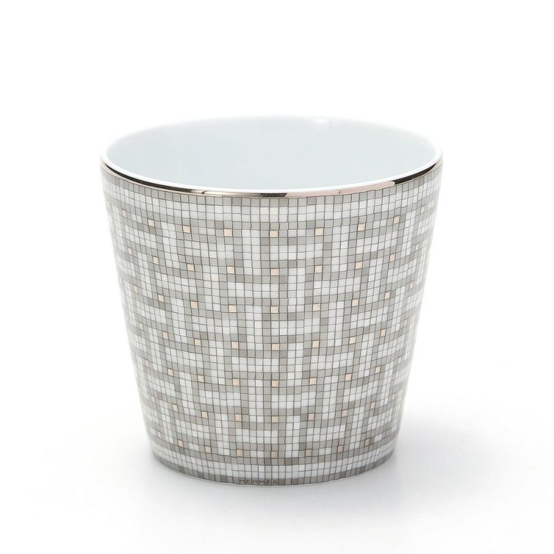 エルメス（HERMES） モザイク ヴァンキャトル プラチナ ゴブレット 7cm