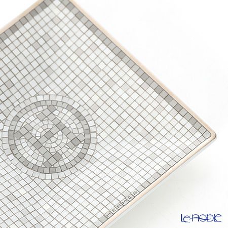 エルメス（HERMES） モザイク ヴァンキャトル プラチナ プチカレ（プレート） 7×7cm No.1