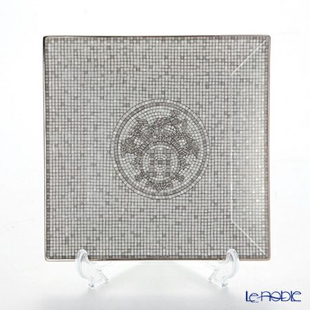 エルメス（HERMES） モザイク ヴァンキャトル プラチナ プチカレ（プレート） 15×15cm No.3 035043P