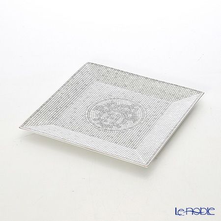 エルメス（HERMES） モザイク ヴァンキャトル プラチナ プチカレ（プレート） 15×15cm No.3 035043P