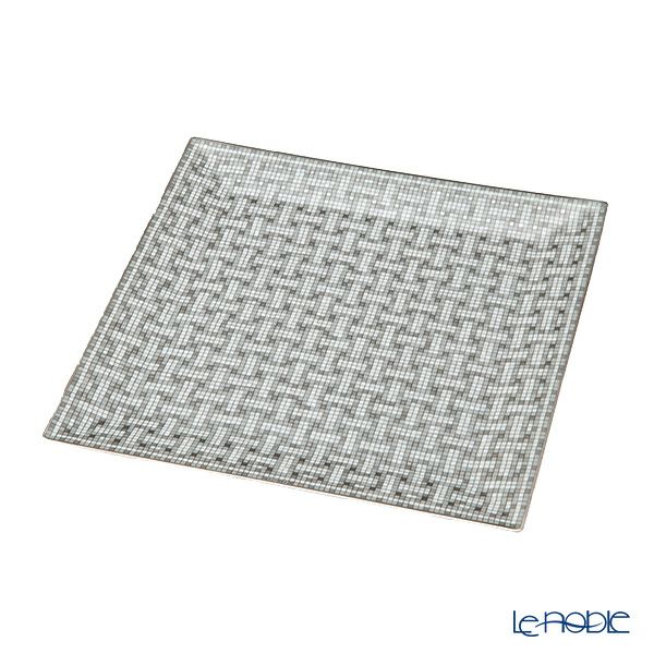 エルメス（HERMES） モザイク ヴァンキャトル プラチナ プチカレ（プレート） 19×19cm No.4 035044P
