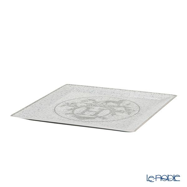 エルメス（HERMES） モザイク ヴァンキャトル プラチナ プチカレ（プレート） 23×23cm No.5 035045P