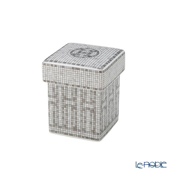 エルメス（HERMES） モザイク ヴァンキャトル プラチナ ミニボックス／シュガーボックス 5×5×7cm