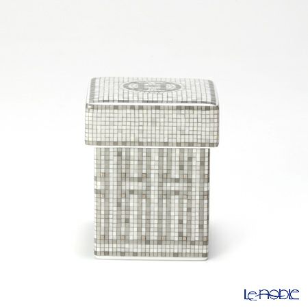 エルメス（HERMES） モザイク ヴァンキャトル プラチナ ミニボックス／シュガーボックス 5×5×7cm