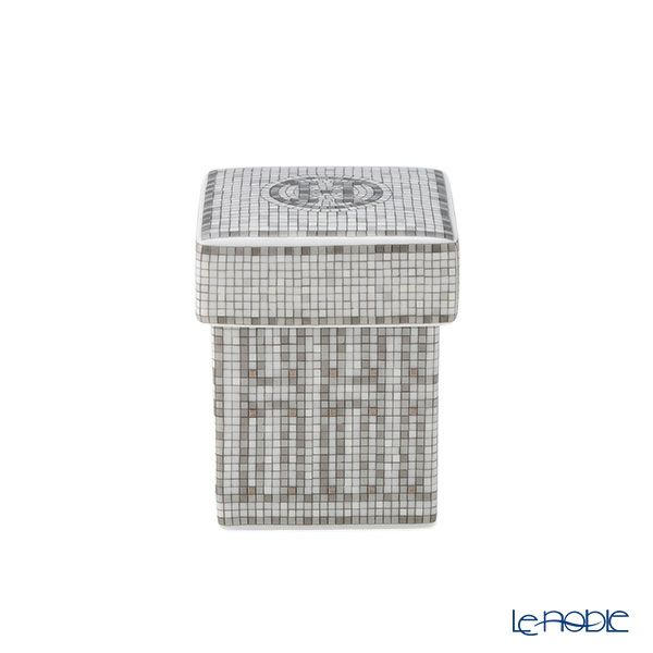 エルメス（HERMES） モザイク ヴァンキャトル プラチナ ミニボックス／シュガーボックス 5×5×7cm