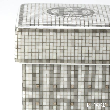 エルメス（HERMES） モザイク ヴァンキャトル プラチナ ミニボックス／シュガーボックス 5×5×7cm