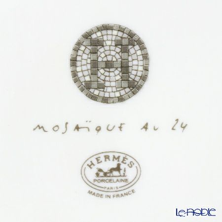 エルメス（HERMES） モザイク ヴァンキャトル プラチナ ミニボックス／シュガーボックス 5×5×7cm