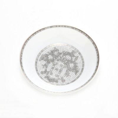 エルメス　モザイク　ヴァンキャトル　プラチナ　プレート　10cm 醤油皿 エルメス（HERMES） モザイク ヴァンキャトルプラチナ コレクション