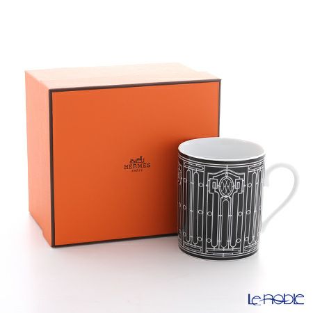 エルメス（HERMES） H Deco アッシュデコ マグ 300ml No.2 ブラック