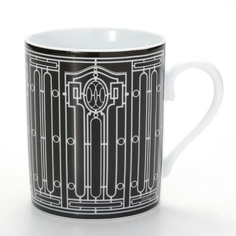 エルメス（HERMES） H Deco アッシュデコ マグ 300ml No.2 ブラック