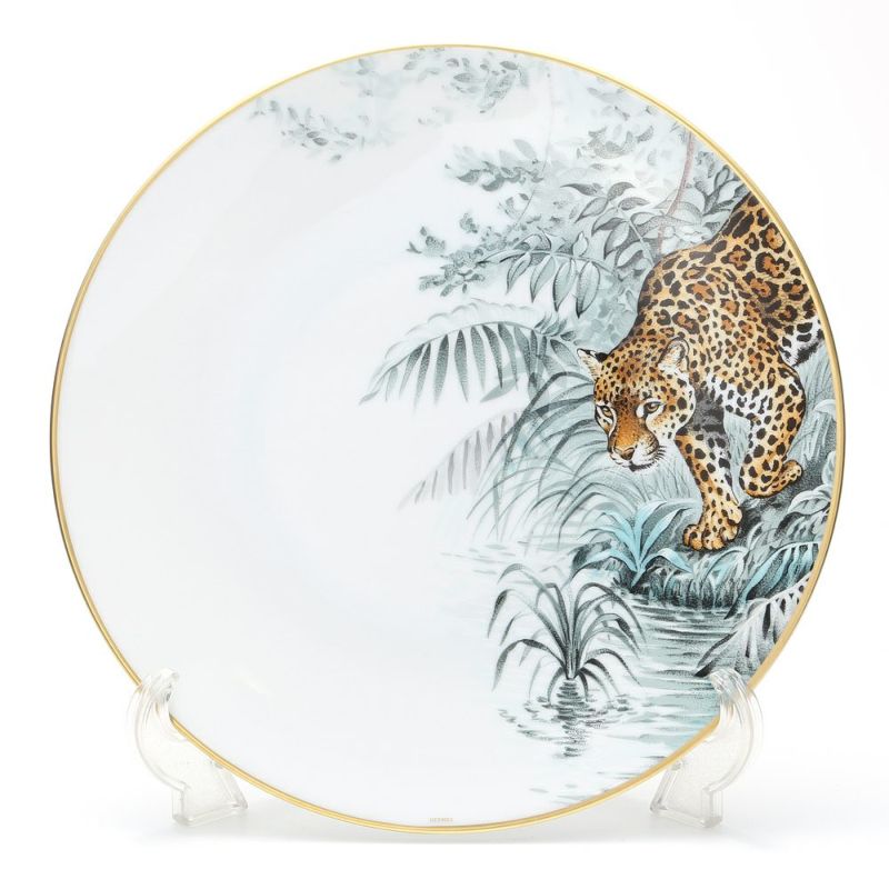 エルメス（HERMES） 赤道直下のスケッチ アメリカンディナープレート 27cm（ジャガー）