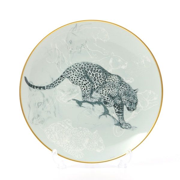 エルメス（HERMES） 赤道直下のスケッチ デザートプレート 21cm（パンサー）