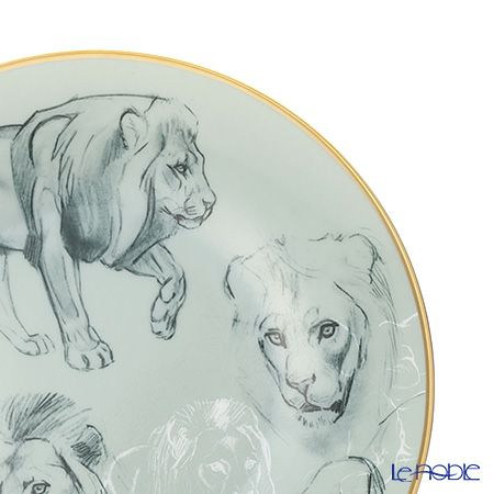エルメス（HERMES） 赤道直下のスケッチ デザートプレート 21cm（ライオン）